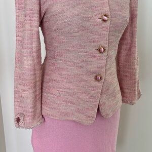 St. John Pink skirt and sweater size 2/4